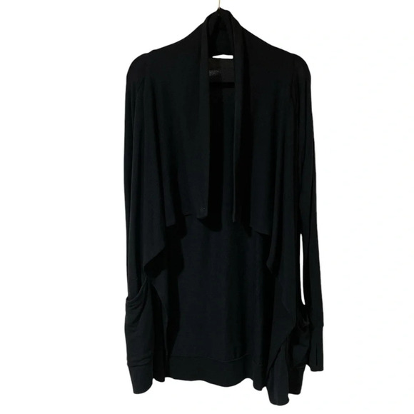 Athleta Women’s Cardigan Sweater Stretch Open Front Pockets Casual Black Size S - Picture 1 of 8
